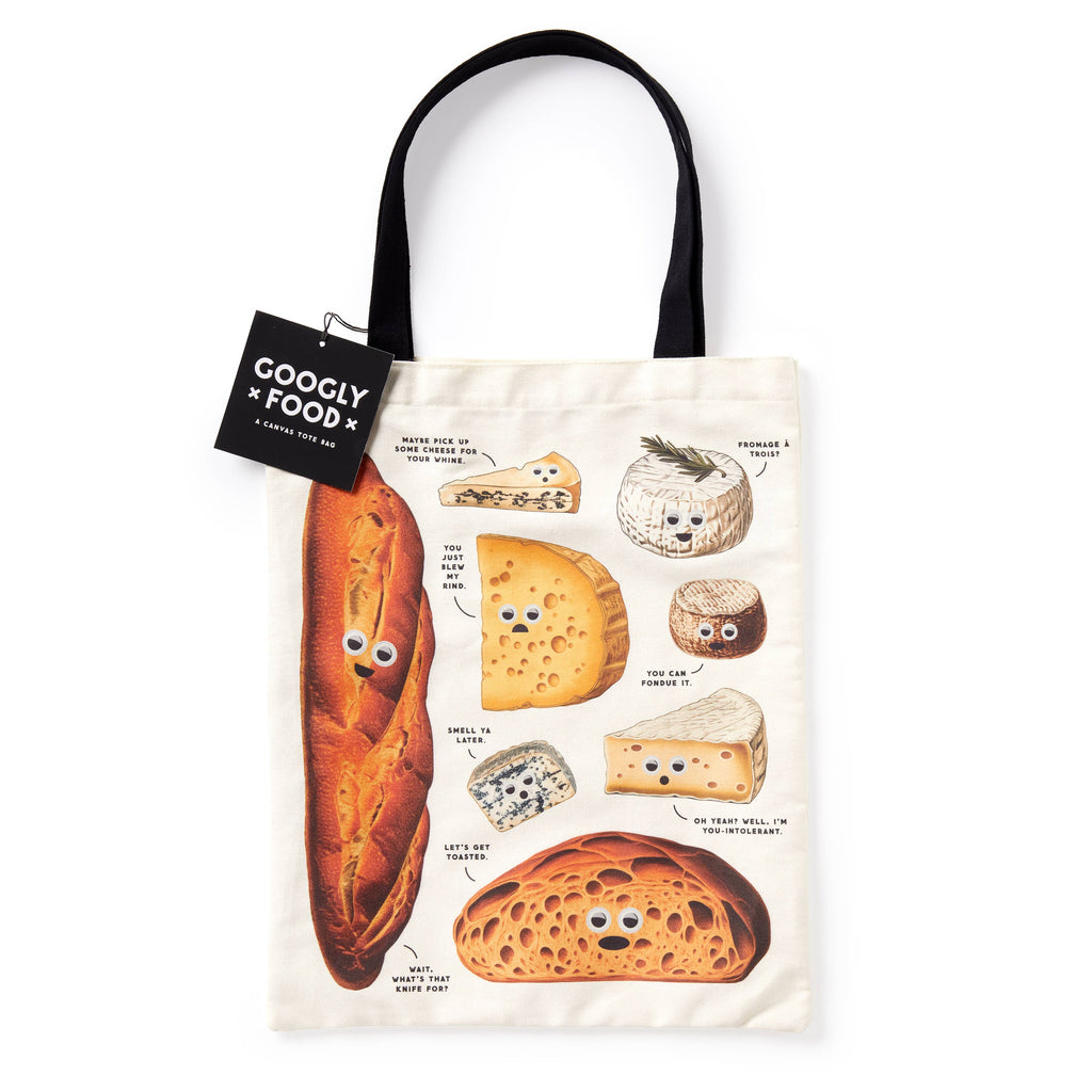 Brass Monkey Googly Food Canvas Tote