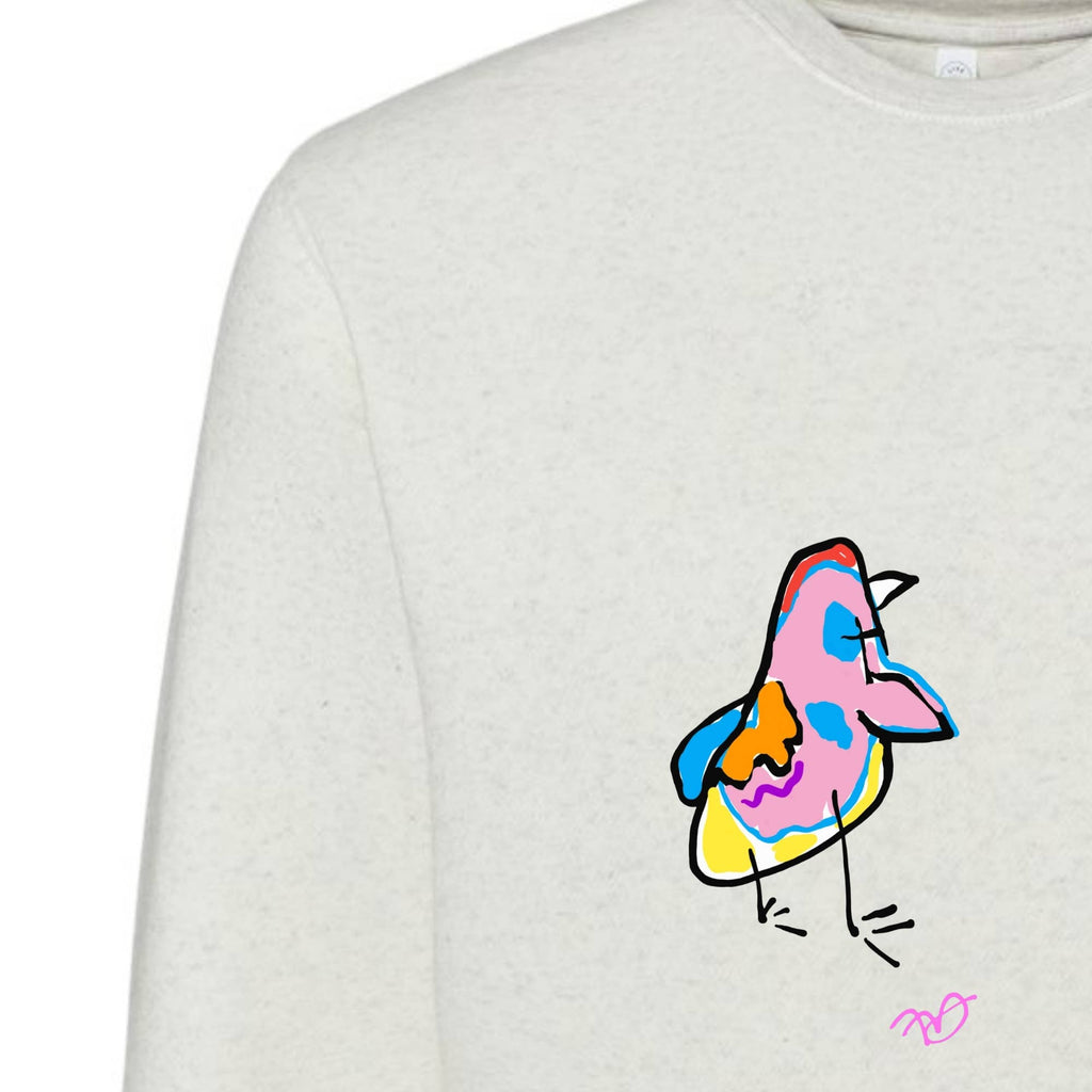 Fall Sweater  - Graphic 
print - Fall Sweatshirt - Bird Art