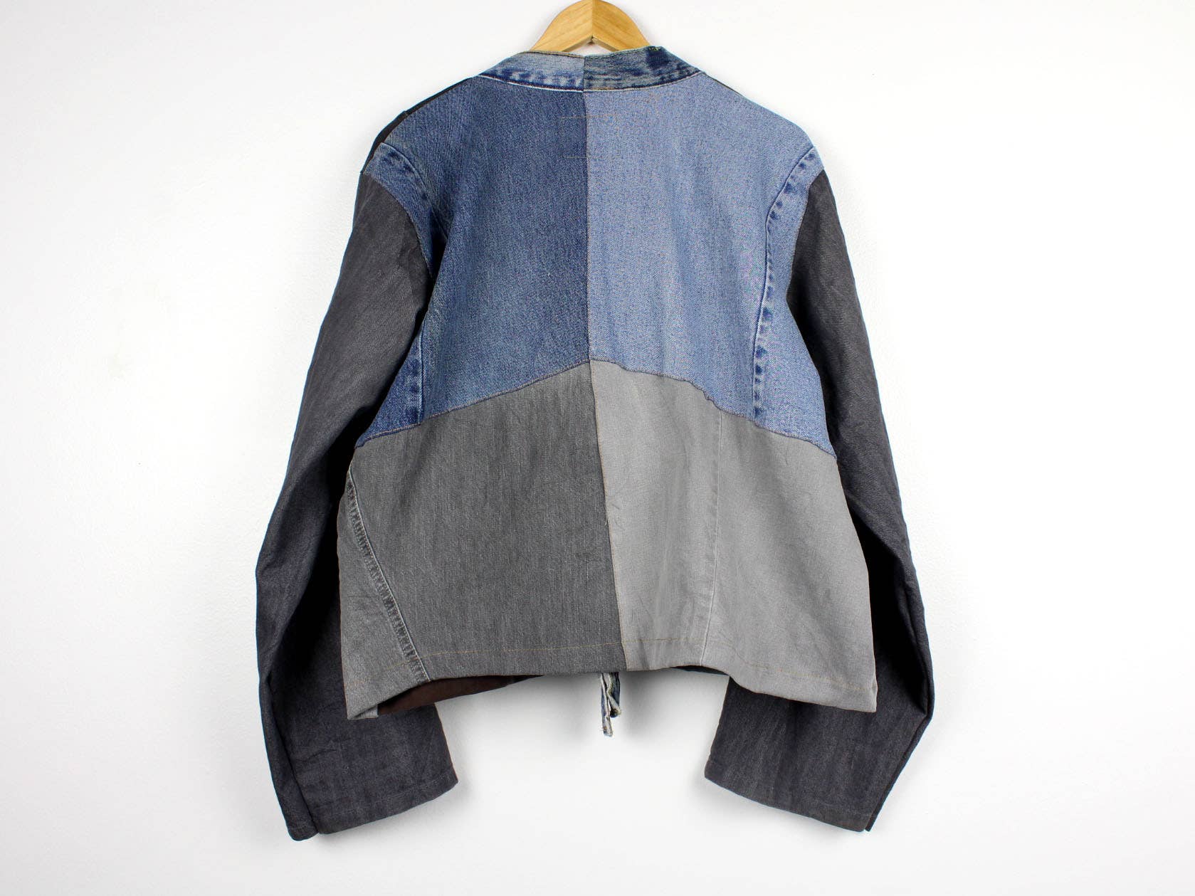 Upcycled Patchwork Denim Jacket