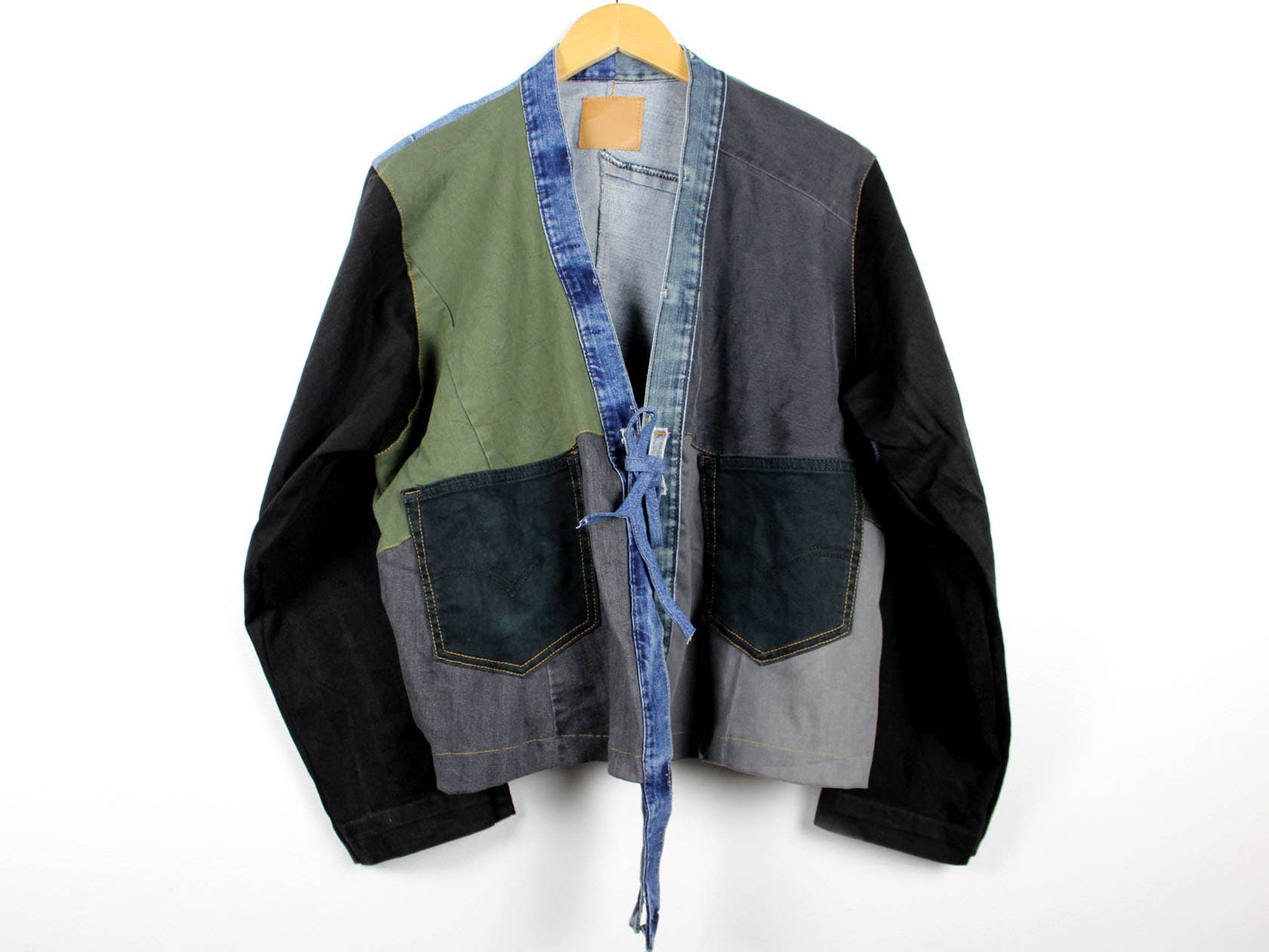 Upcycled Patchwork Denim Jacket