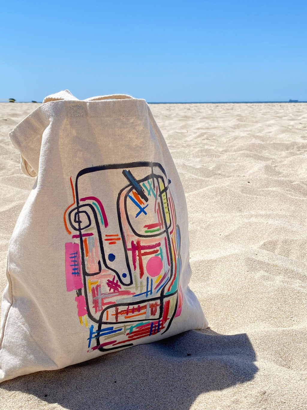 Tote Bag - Graphic Art - Modern reusable bag - 100% Cotton