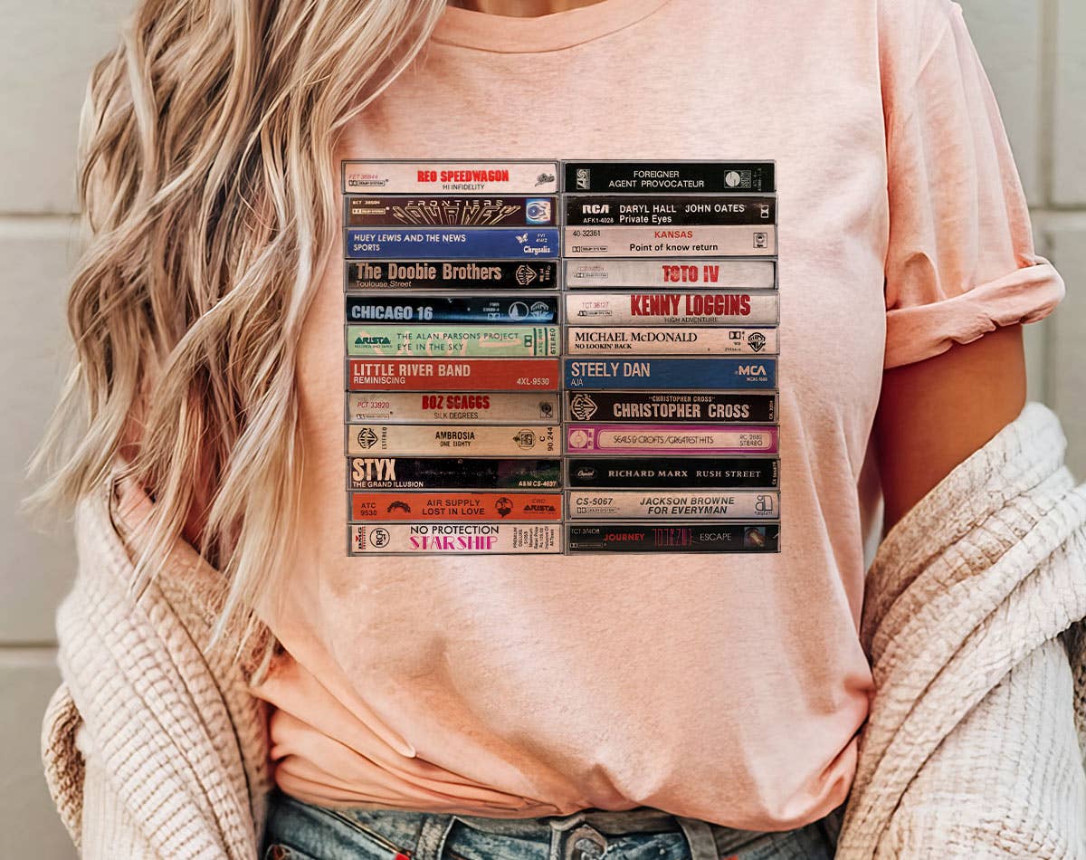 Yacht Rock Cassette Tape T-Shirt