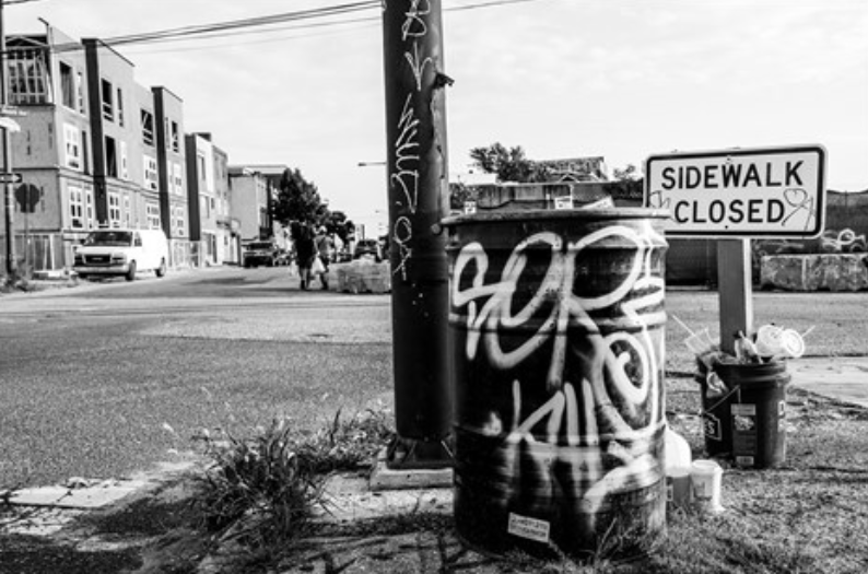 Sidewalk Closed print