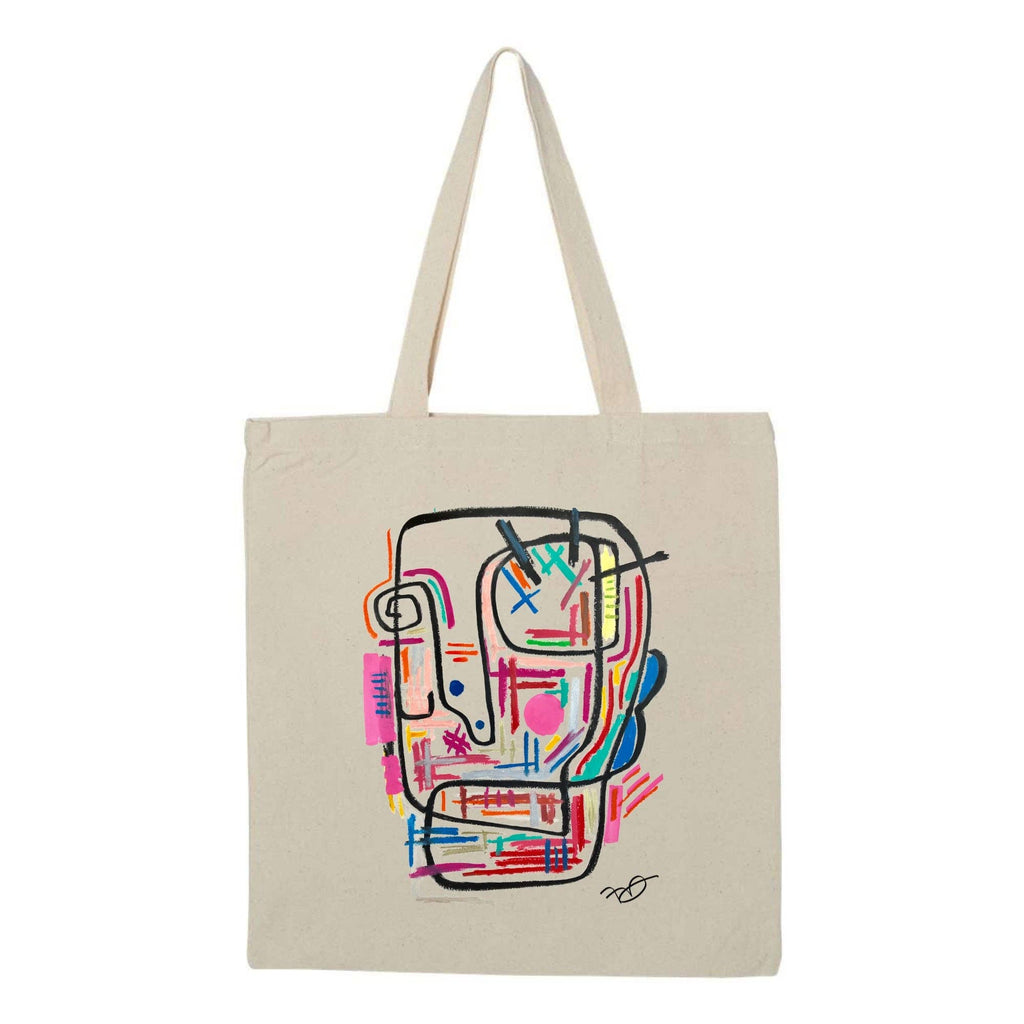 Tote Bag - Graphic Art - Modern reusable bag - 100% Cotton