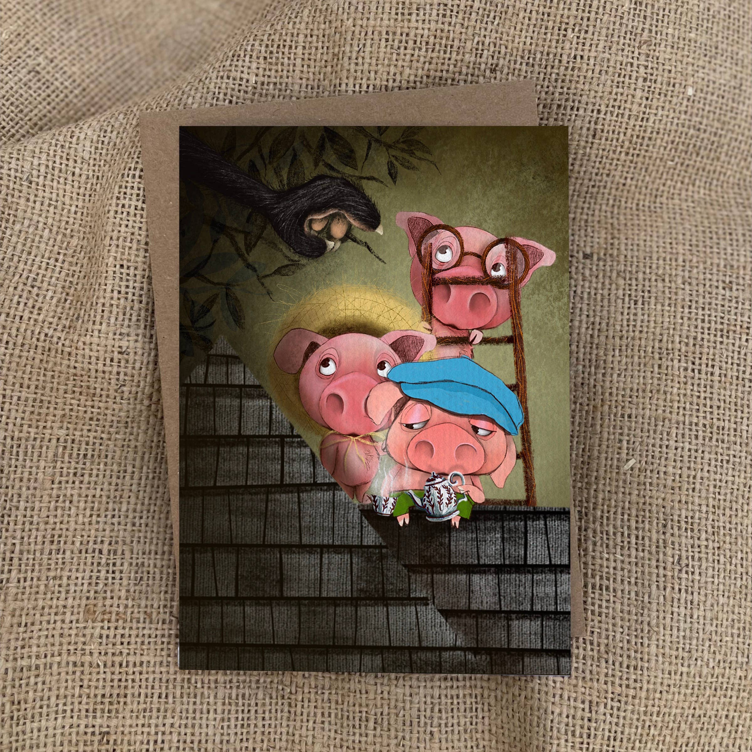 “The three little Pigs, and the talking Magnolia” Print