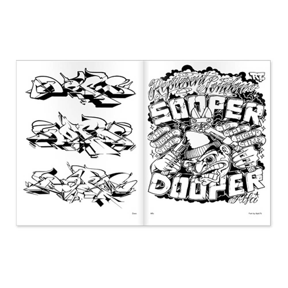 Graffiti Coloring Book 3: International Styles