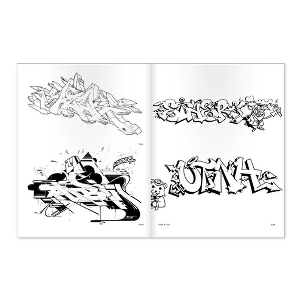 Graffiti Coloring Book 3: International Styles