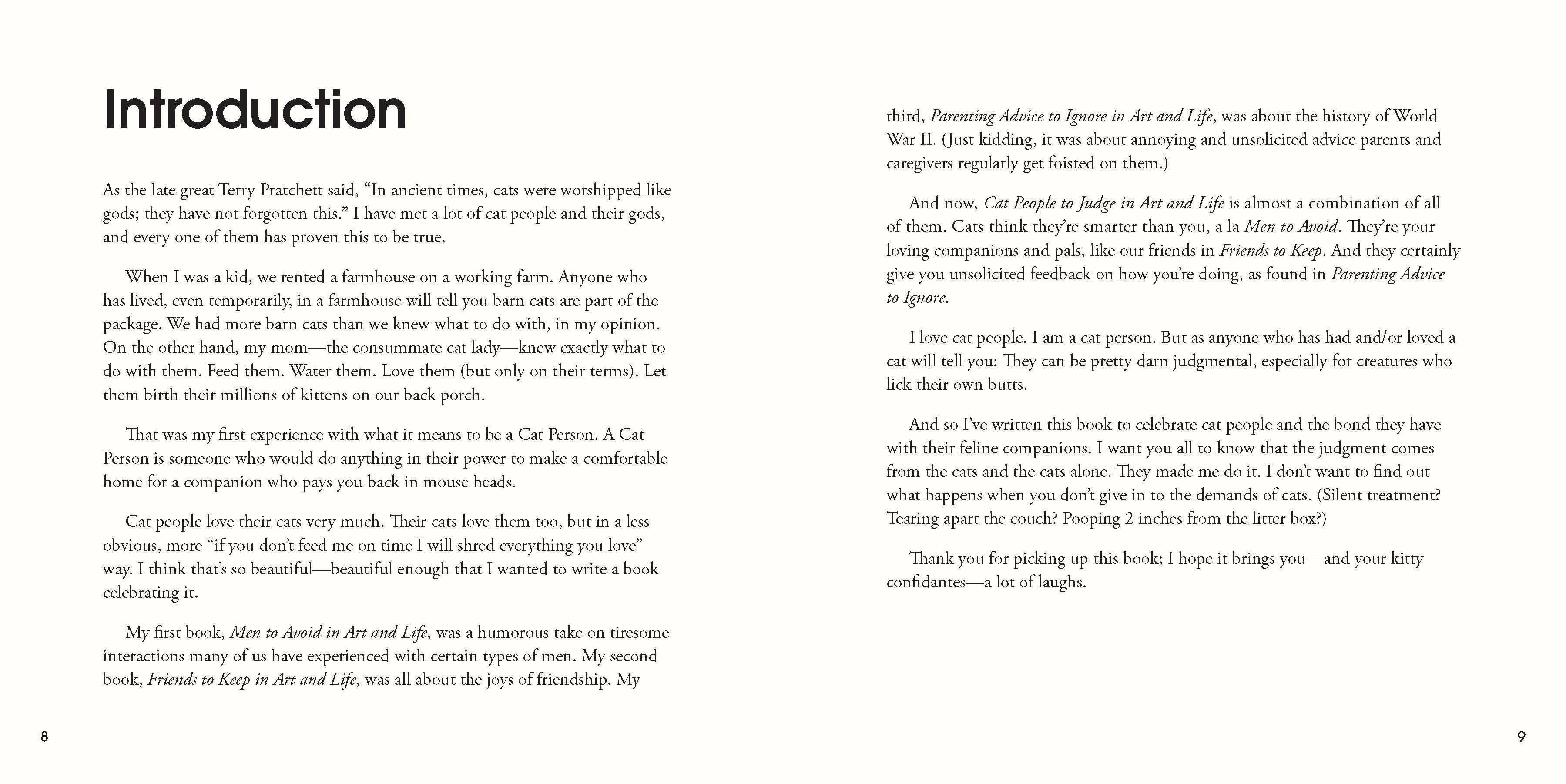 Cat People to Judge in Art and Life