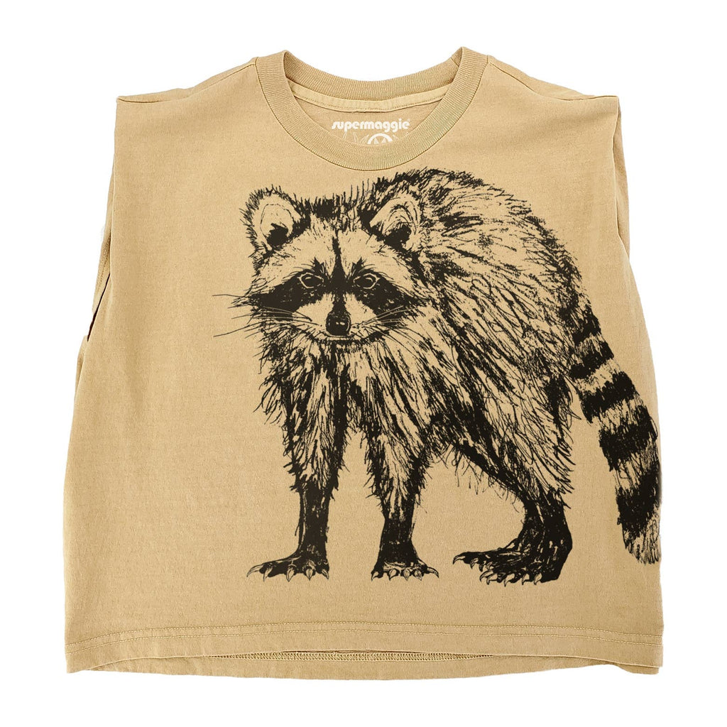 Raccoon Maisie Heavyweight Muscle Tee