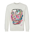 Technologic Large Print Sweater - Super Soft Natural Heather