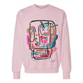 Technologic Large Print Sweater - Classic Crew Pink